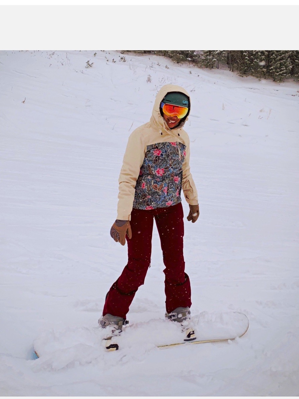 Women’s Burgundy Burton Avalon Snow Bib w/ DryRide Waterproof Inseam - Size M